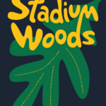 Stadium Woods typographic poster by Sarah Gugercin